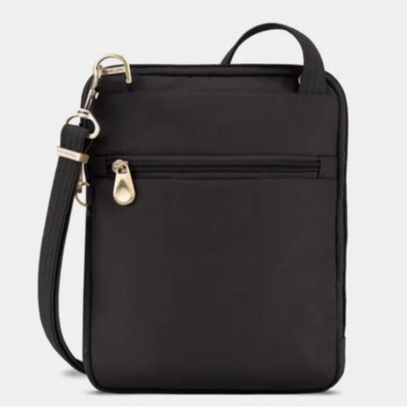 Travelon Anti-Theft Signature Quilted Slim Pouch Crossbody Purse - Picture 5 of 16